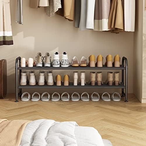 INGIORDAR 2 Tier Long Shoe Rack Organizer - Image 2