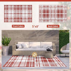 GENIMO Outdoor Rug, Waterproof Plastic Rugs - Image 2