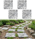 jxgzyy 4 Pcs Interlocking Stepping Stones Outdoor by jxgzyy