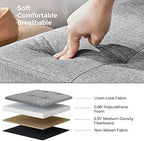 SONGMICS 43.3 Inches Storage Ottoman, Foldable Bench - Image 5