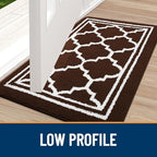 Buganda Indoor Door Mat, Dirt Resistant Doormat, Dark Brown - Image 3