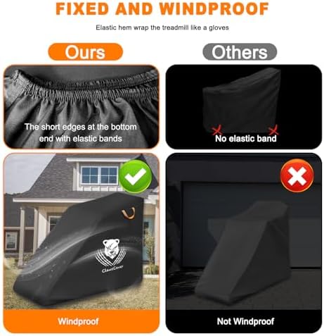 ClawsCover Treadmill Cover Waterproof Dustproof Running Machine Cover Exercise - Image 5