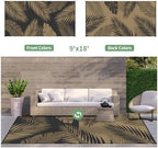 GENIMO Outdoor Rug, Waterproof Plastic Rugs 9'x18' - Image 2