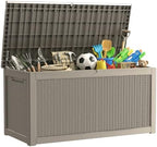 Outdoor Storage Box, 320 Gallon Waterproof Deck Box by GraceYourYard