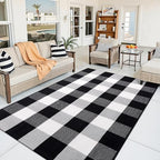 OLANLY Fall Door Mat, Buffalo Plaid Rug - Image 7
