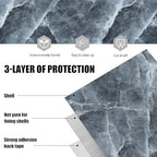 10PCS 12x12 Inch Peel and Stick Floor Tiles Grey Marble Stone Pattern Self - Image 5