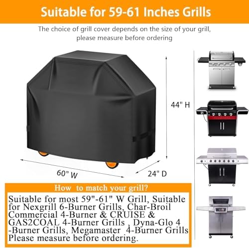 Aoretic Grill Cover, 60 inch BBQ Gas Grill Cover - Image 2