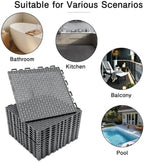 16 PCS Modular Interlocking Cushion Drainage Floor Tiles 10" x10 - Image 6