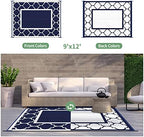 GENIMO Outdoor Rug, Waterproof Plastic Rugs - Image 4