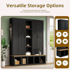 Merax Modern Farmhouse Hall Tree - Image 4