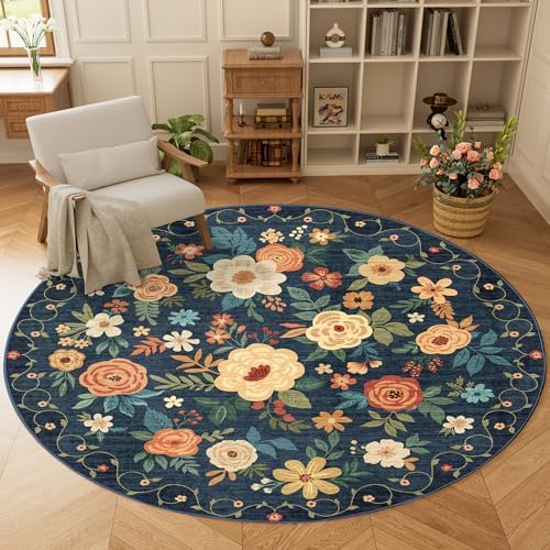 DUKINO 6ft Round Rug, Washable Circle Rug - Image 3