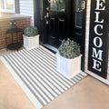 KILOCOCO Striped Rug 3x5 ft Washable Woven Front Door Rug by Kilococo