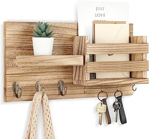 Lwenki Mail Organizer for Wall Mount – Key Holder by Lwenki