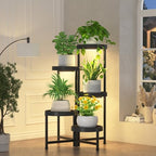 iDavosic.ly 5 Tier Folding Plastic Plant Stand Indoor, Grow Light by iDavosicly