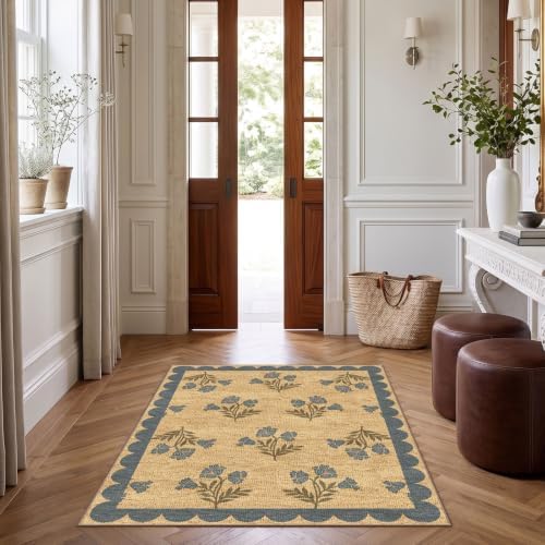 3x4 Floral Entry Rug - Image 3