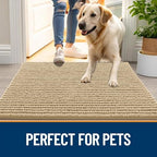 OLANLY Dog Door Mat for Muddy Paws 40x32, Extra Absorbent Chenille Mud Mat - Image 6