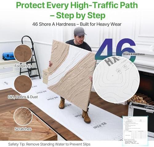 39" x200' Heavy-Duty Floor Protection | Construction Grade Carpet Protector | - Image 4