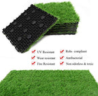 Artificial Grass Turf Tile Fake Grass Flooring Mat Interlocking Self-draining - Image 4