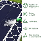 GENIMO Outdoor Rug, Waterproof Plastic Rugs 10'x20' - Image 6
