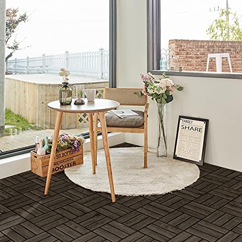 Yaheetech 27PCS 12x12in Interlocking Deck Tiles Outdoor Patio - Image 2