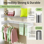 Wall Mounted Clothes Drying Rack - Image 4