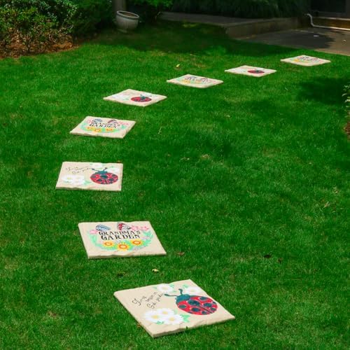 4Pcs Large Stepping Stones Outdoor Garden Walkway, Durable Plastic Pavers - Image 7