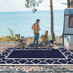 GENIMO Outdoor Rug, Waterproof Plastic Rugs 8'x16' - Image 4