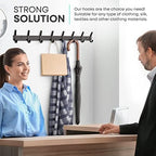 Coat Rack Wall Mount – 24 Inch Stainless Steel Hook Rail - Image 7