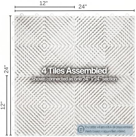Nitro Tiles Vented by FlooringInc 12" x 12" Interlocking Garage Floor Tiles - Image 5