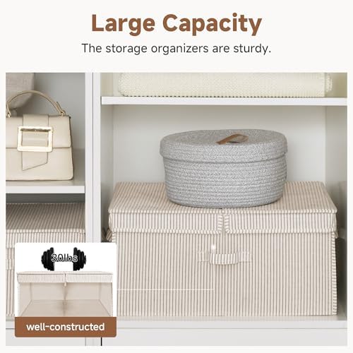 StorageWorks Large Decorative Storage Boxes - Image 5