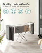 SONGMICS Clothes Drying Rack, Heavy Duty, 2 Gullwings - Image 3