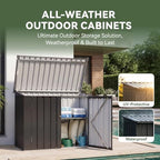 Aoxun Outdoor Storage Cabinet 20Cu.Ft Metal Storage Shed - Image 5