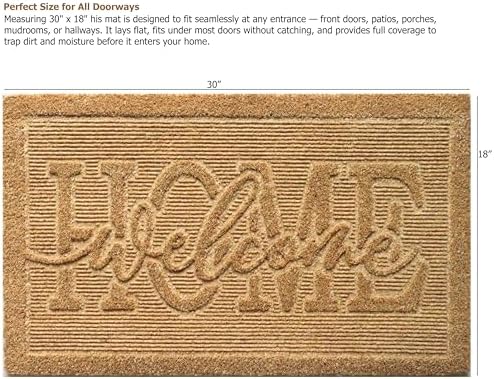 Gardenised Heavy Duty Coco Coir Doormat - Image 3