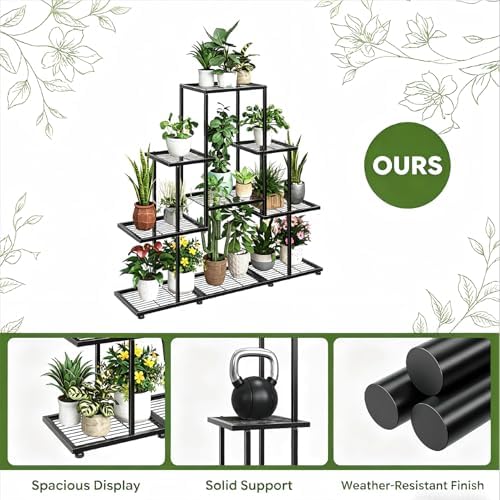 Ekisemio 5 Tier Metal Plant Stand - Image 4