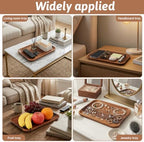 11.8" x 7.8" Wood Serving Tray - Image 3