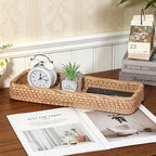 Hipiwe 15.8" Rattan Bathroom Basket Tray - Image 5