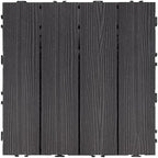 Design House Square Deck Tile, Modern Ebony - Image 2