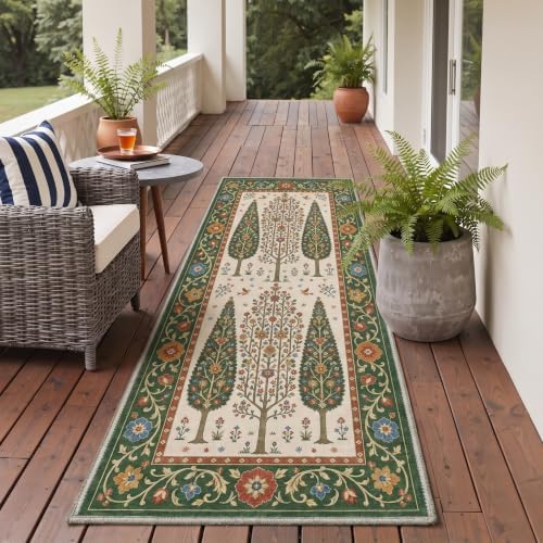 GENIMO 8x10 Outdoor Rug, Washable Quick Dry - Image 4