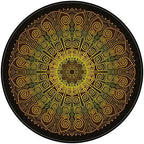Chair Mat for Hardwood Floor Anti-Slip Floor Protector Round Gaming Computer by GZQIAWY