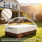 Waterproof Patio Coffee Table Cover, Rectangular Outdoor Small Side Table Cover - Image 5