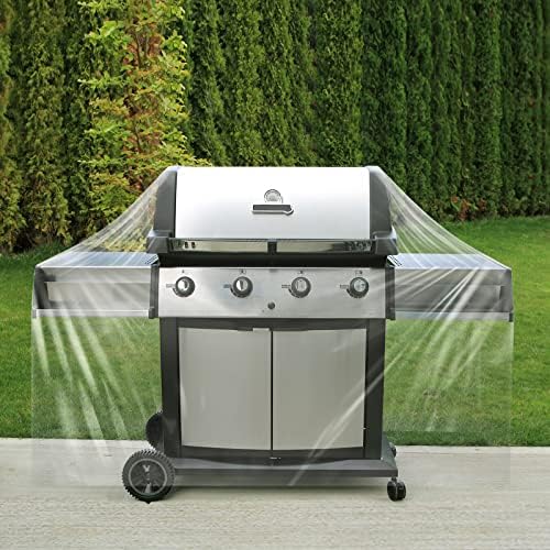 Hoolerry 60 Inch Clear BBQ Grill Barbecue Cover by Hoolerry