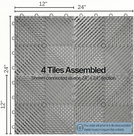 Nitro Tiles Vented by FlooringInc 12" x 12" Interlocking Garage Floor Tiles - Image 5