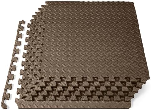ProsourceFit Exercise Puzzle Mat 1/2-inch, EVA Interlocking Foam Floor Tiles by ProsourceFit