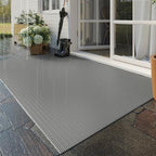 Welcome Door Mat Outside Non-Slip Durable Waterproof Grey 24"x35" by QiCaiJia
