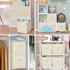 STORAGE MANIAC Storage Cubes, 11 Inch 8 Pack Collapsible Fabric Shelf Bins - Image 7
