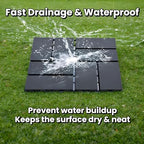 Plastic Interlocking Deck Tiles, 12x12 Inches Waterproof Outdoor Patio Flooring - Image 4
