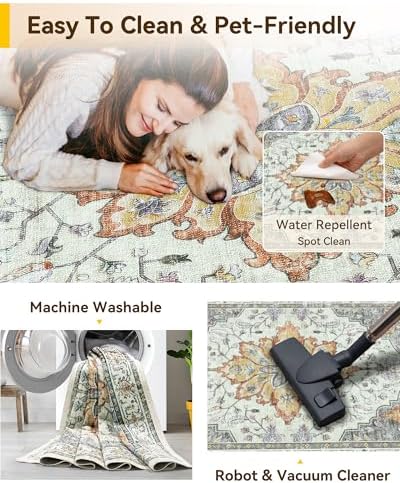 RELEANY Washable Area Rug - Image 4