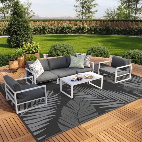 GENIMO Outdoor Rug, Waterproof Plastic Rugs 10'x14' - Image 4