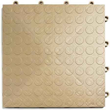 GarageDeck Coin Pattern, Durable Interlocking Modular Garage Flooring Tile by BigFloors