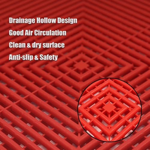 Interlocking Garage Floor Tiles, Rigid Drainage - Image 3